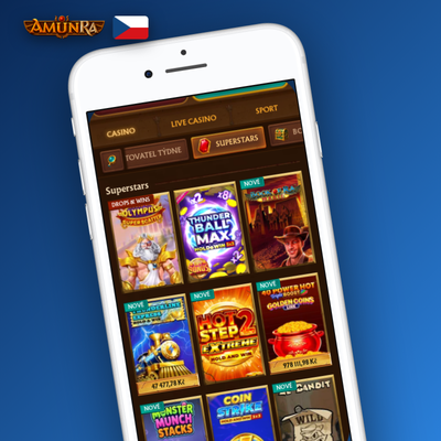 Sportovní sázky v mobilní aplikaci AmunRa Casino s fotbalovým kupónem