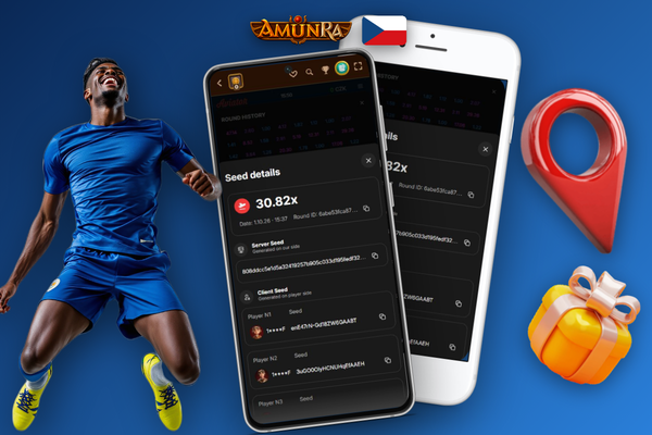 AmunRa Casino Aviator app spuštěná v mobilním prohlížeči na smartphonu bez nutnosti stahování