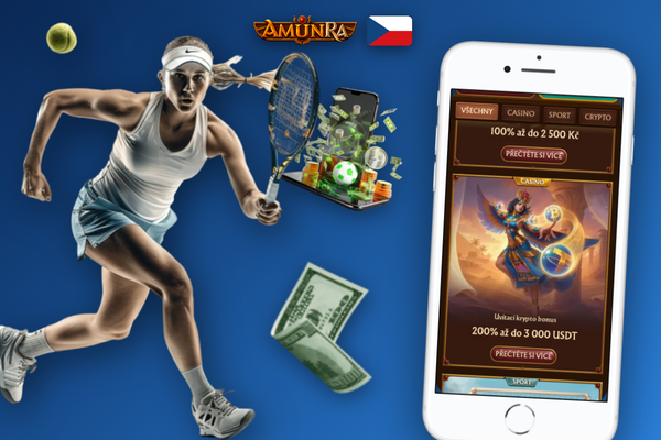 Tři bonusové truhly uvítacího balíčku AmunRa Casino symbolizující promo kódy pro každý vklad