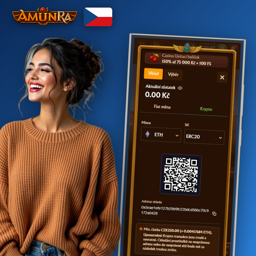 Bezpečný výběr výhry v AmunRa Casino – peněženka, karta a mobil